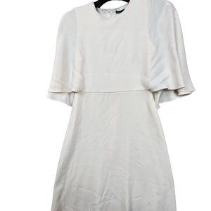 Ellio Women's Sheath Sleeveless Dress Ivory  Sz 2 Solid Front Back Pattern Used